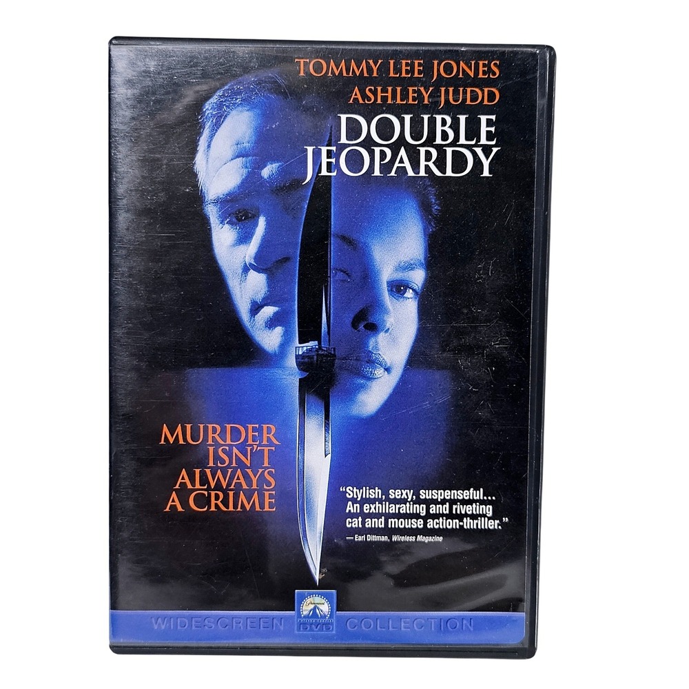 Double Jeopardy DVD Widescreen Tommy Lee Jones Ashley Judd Crime Thriller‎ 1999